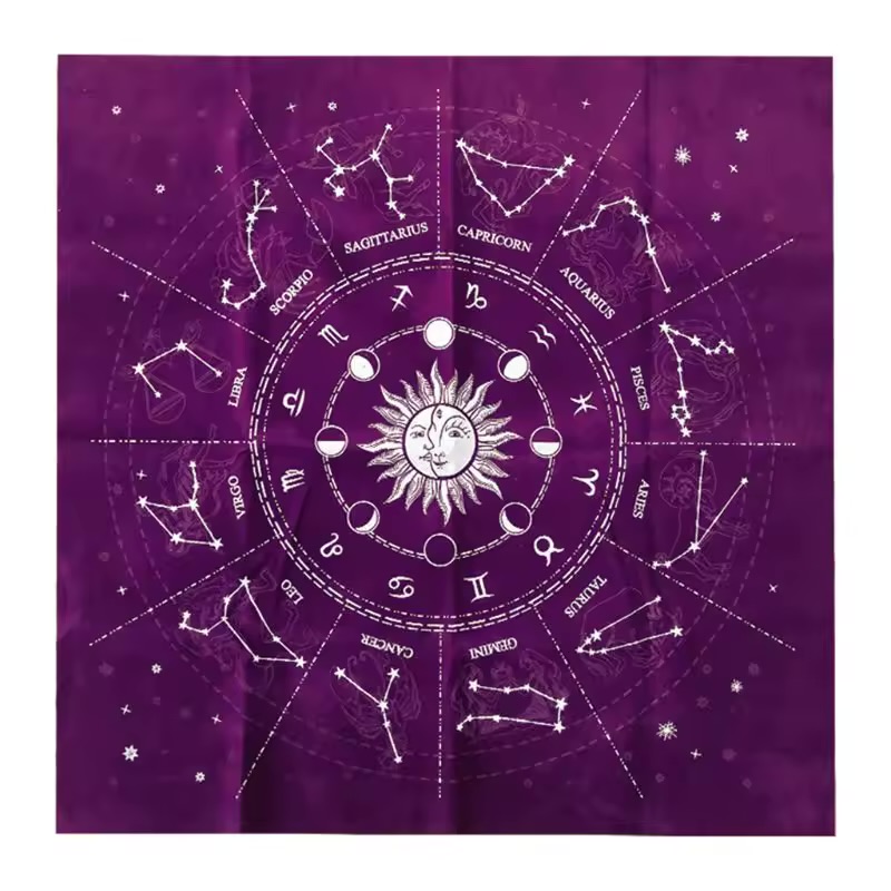 Purple Astrology Cloth